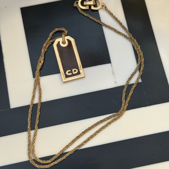 Dior Dog Tag Necklace - Picture 1 of 3